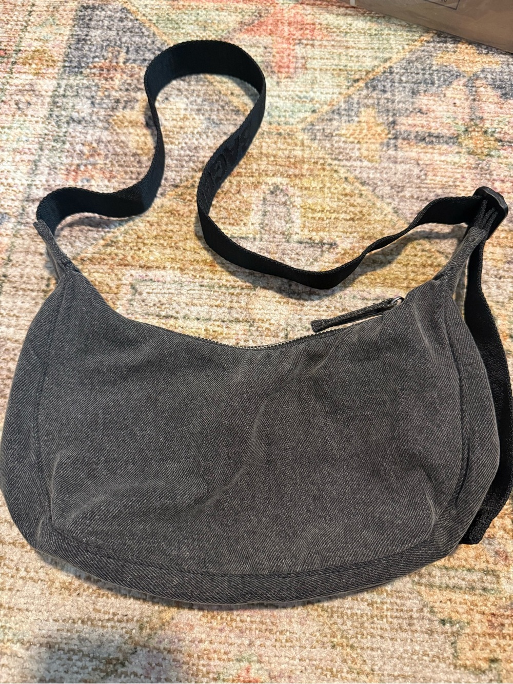 BAGGU Deadstock Small Denim Crescent w/ Cow Print Lining 2024 release